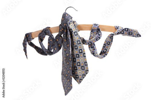 Neckties and Clothes Hanger