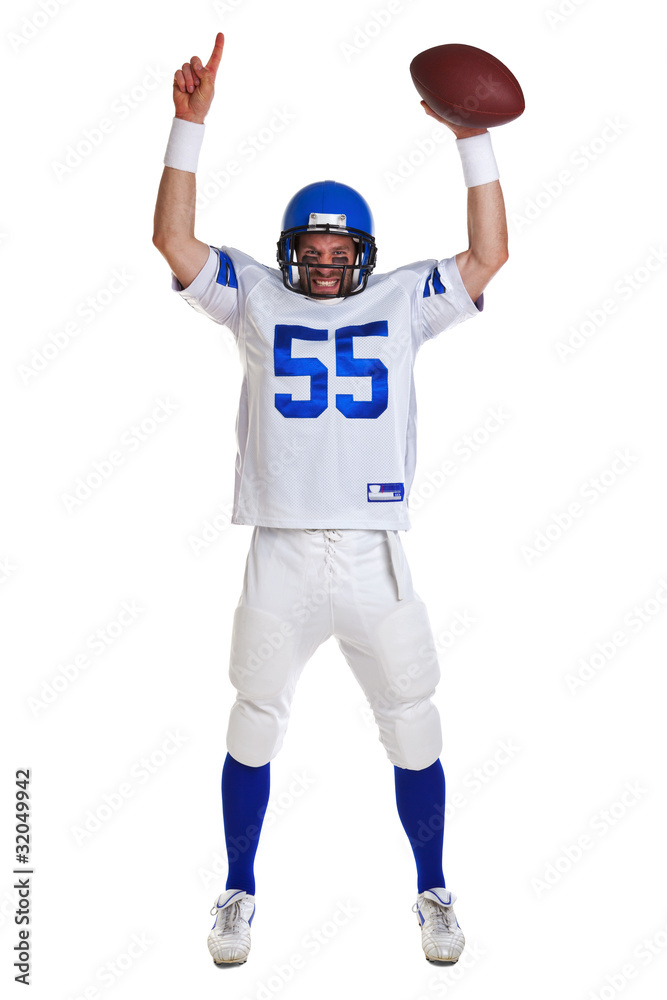 American football player cut out