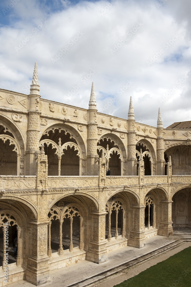 Obraz premium Lisbon - Jeronimos Monastery Belem cloister, UNESCO W H Site