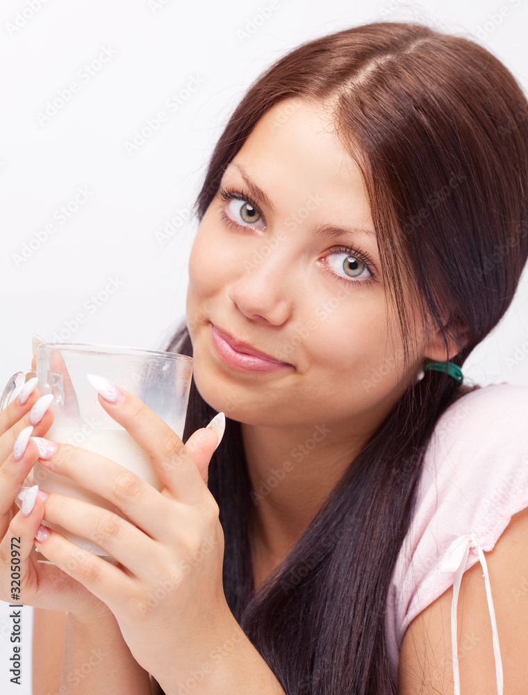 girl drinking milk girl drinking milk
