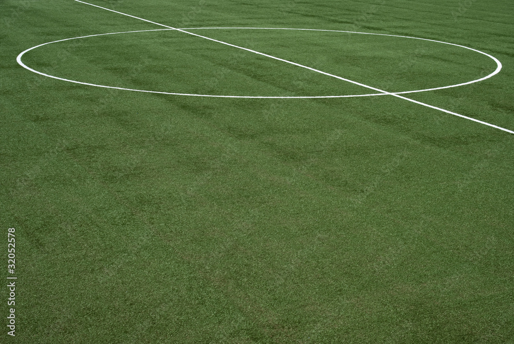Obraz premium Lines on soccer field