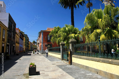 Colorful Street in La Laguna, Canary Island, Tenerife