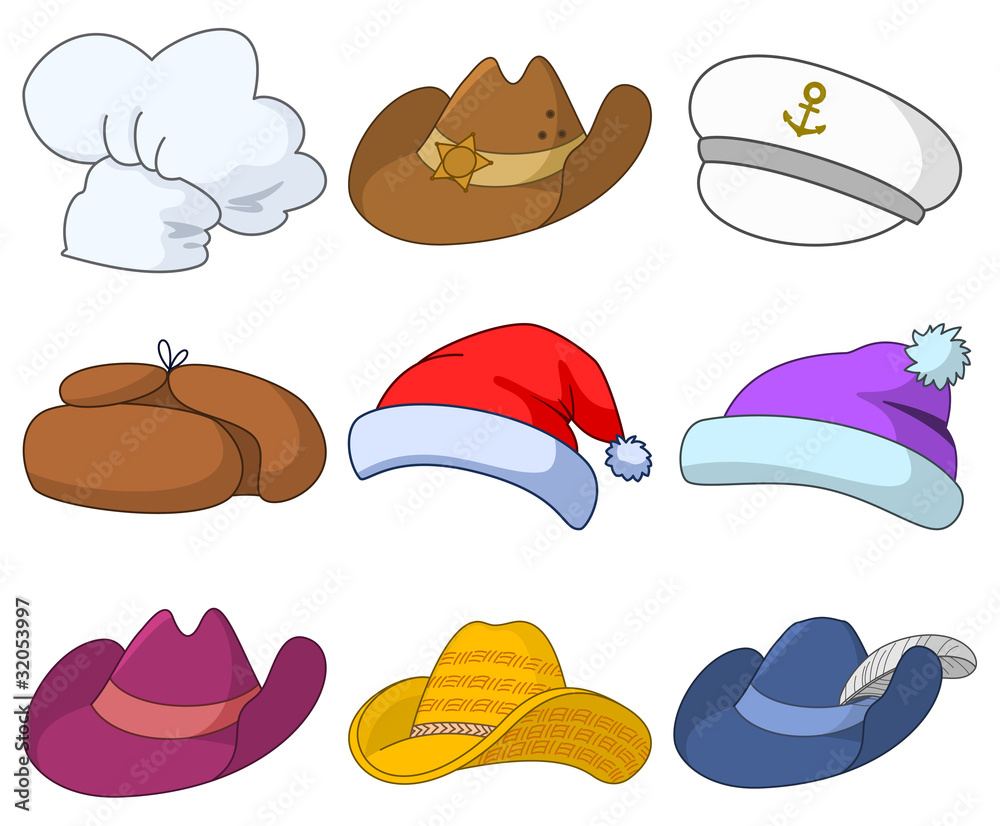 Hats, set Hats, set