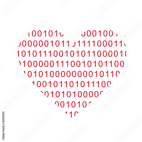 Herz Computer Freak Daten Informatik