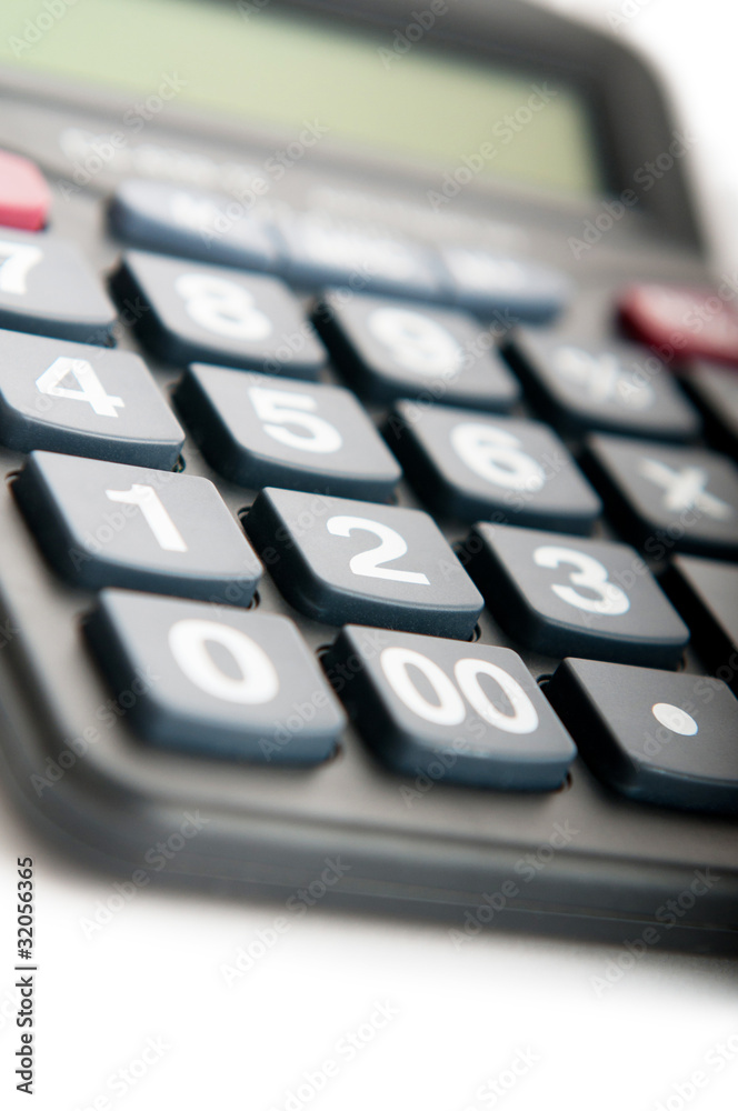 Business concept with accounting calculator Business concept with accounting calculator
