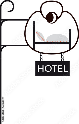 Enseigne d'hotel