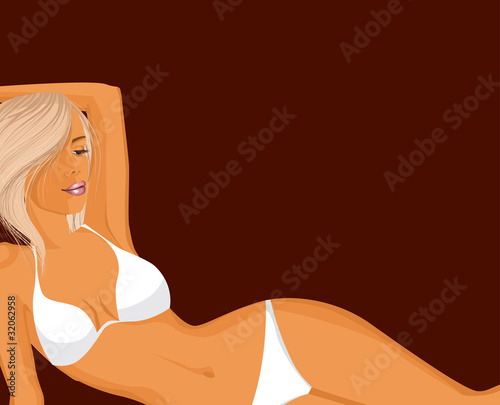 Sexy girl wearing bikini