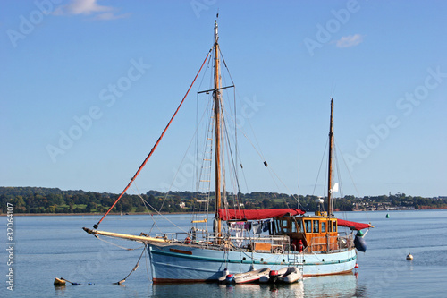 yacht on River Exe