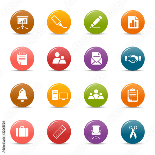 Colored dots - Office and Business icons