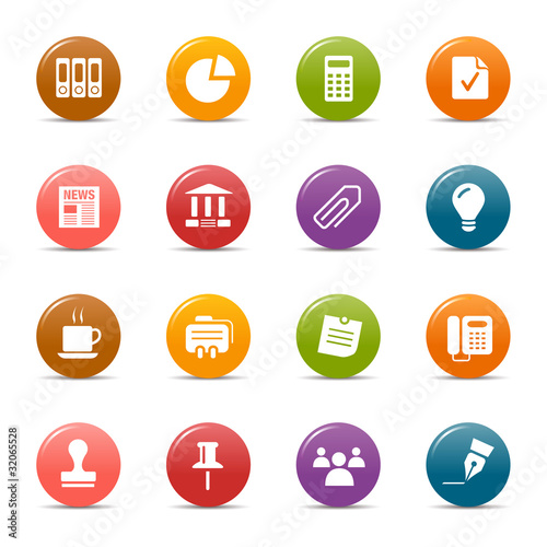 Colored dots - Office and Business icons