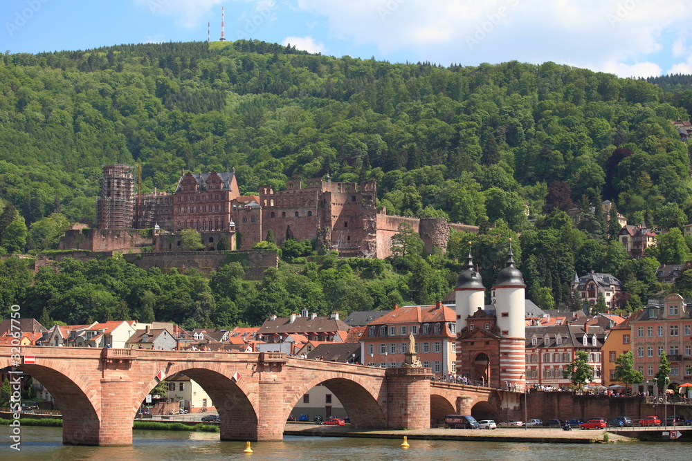 Ein Blick auf Heidelbergs Altstadt Ein Blick auf Heidelbergs Altstadt