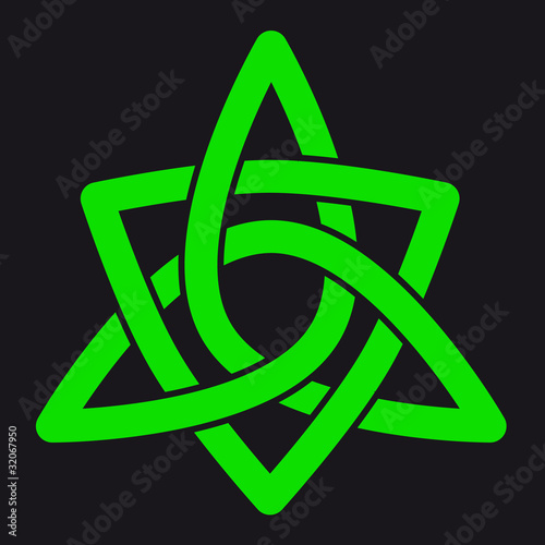 celtic pattern on black background