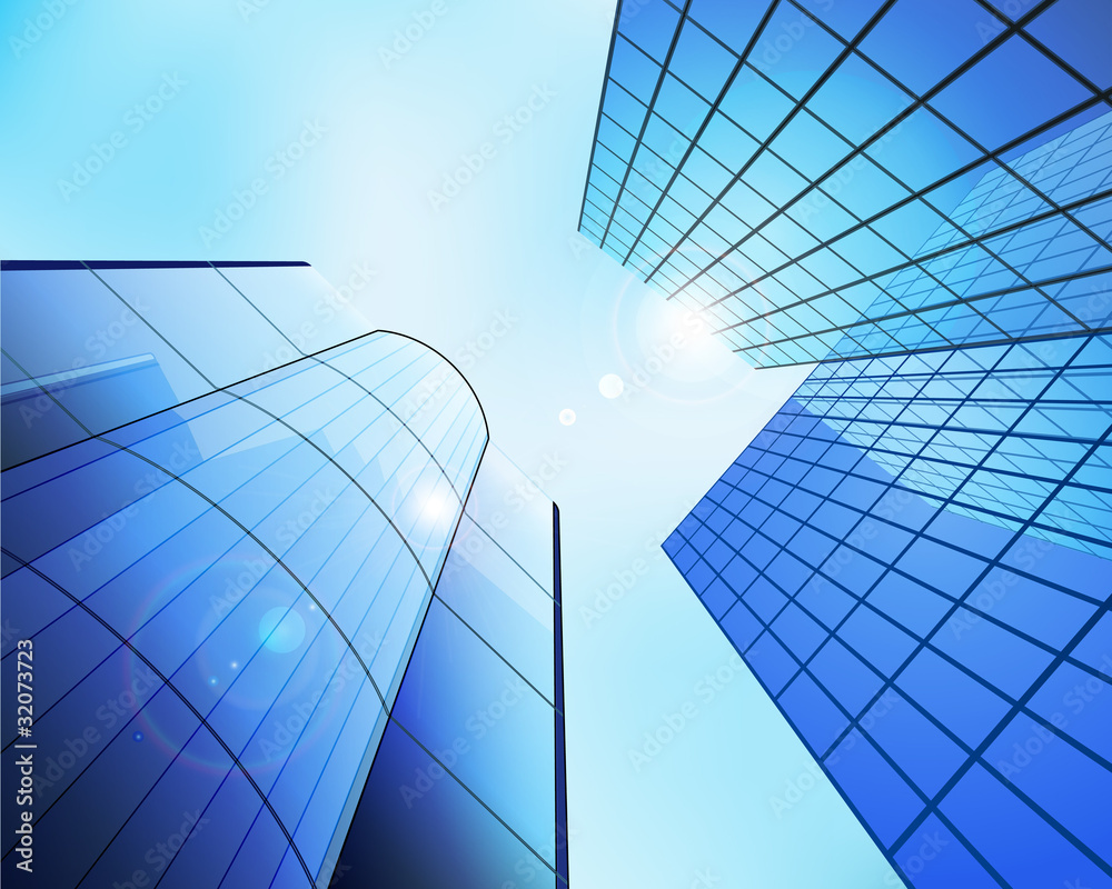 Business Center Vector Illustration Stock Vector Adobe Stock