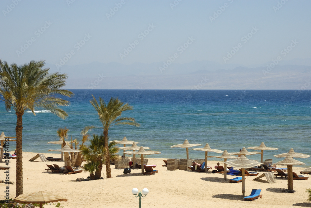 Holiday village on Red Sea coast, Sinai.
