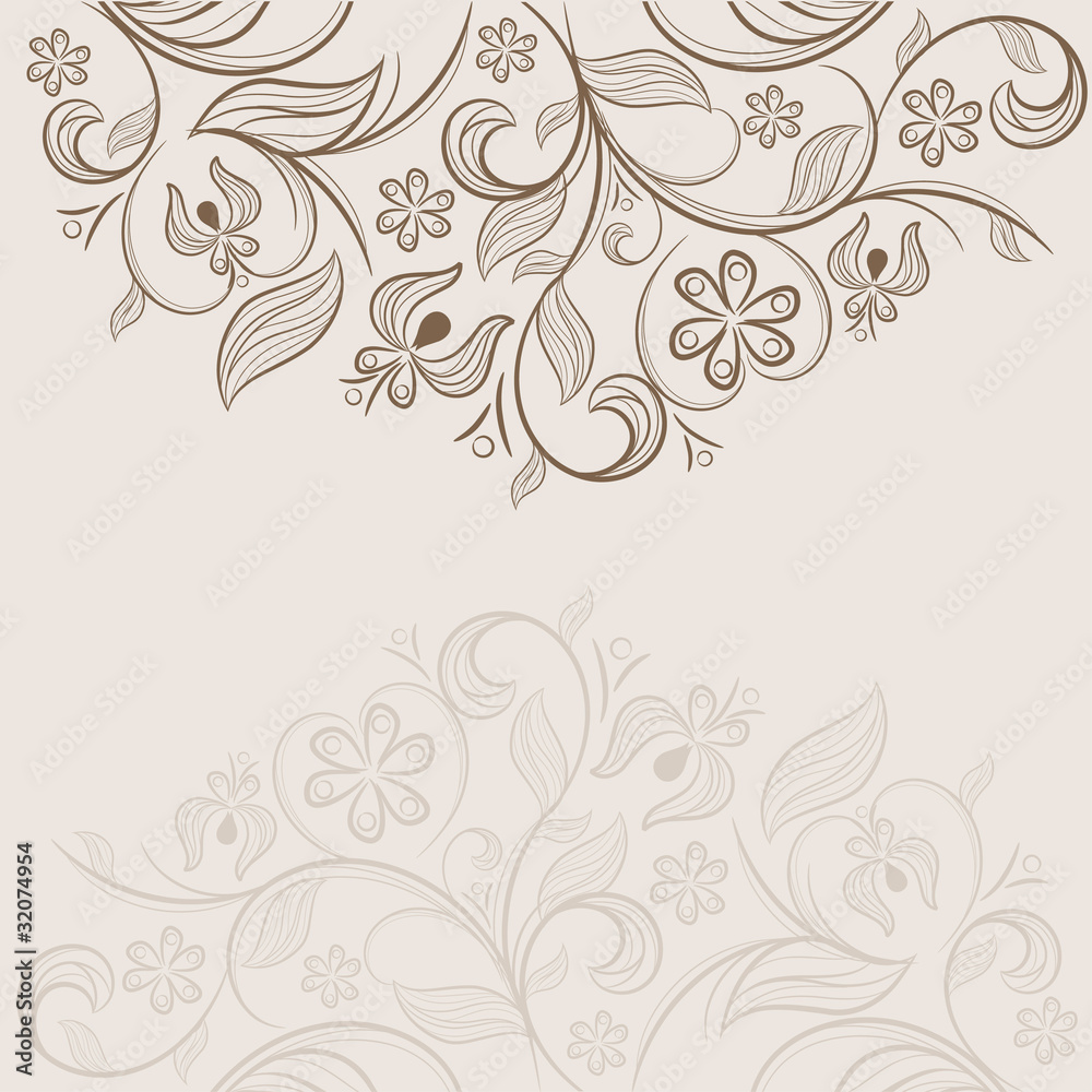 Horizontal floral pattern Horizontal floral pattern