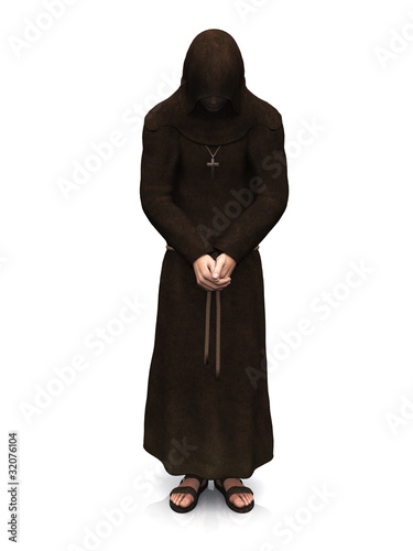 Fotografie, Obraz A contemplating christian monk.
