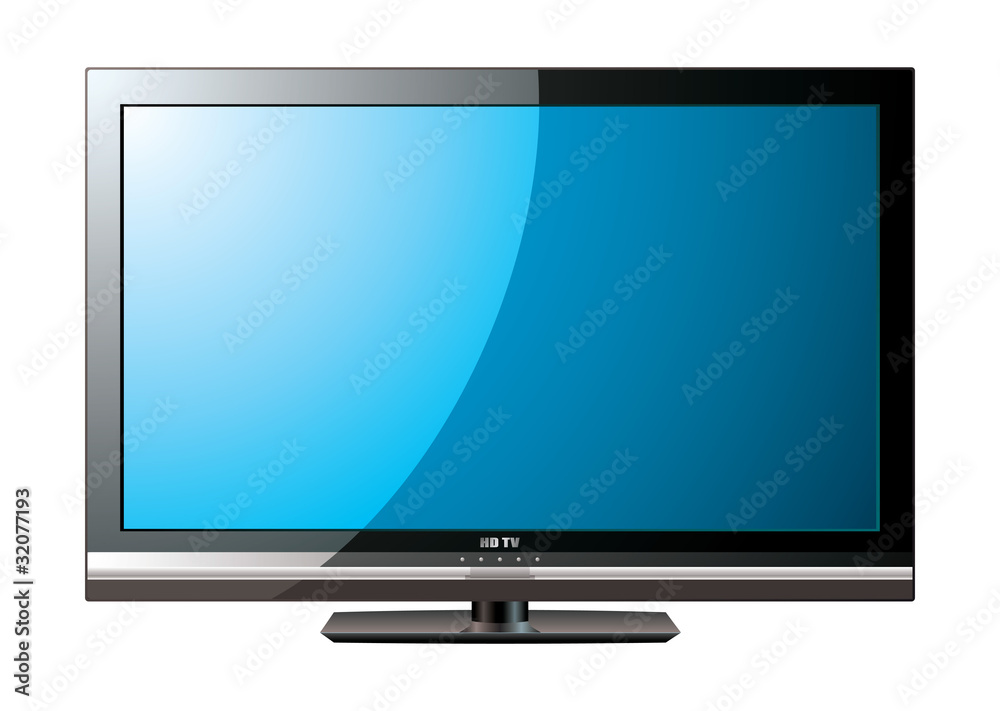 Modern LCD flat blue screen Modern LCD flat blue screen