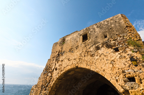 Fortified village of Monemvasia at Greece photo