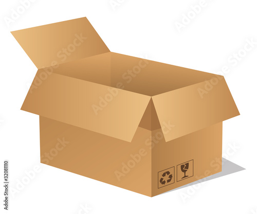 Paket Päckchen Lieferung Box Karton braun 1