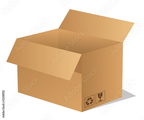 Paket Päckchen Lieferung Box Karton braun 2