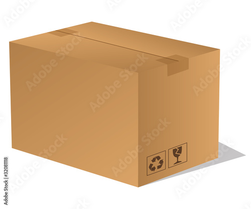 Paket Päckchen Lieferung Box Karton braun 5
