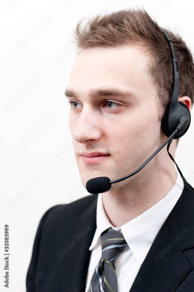 a portrait of young operator