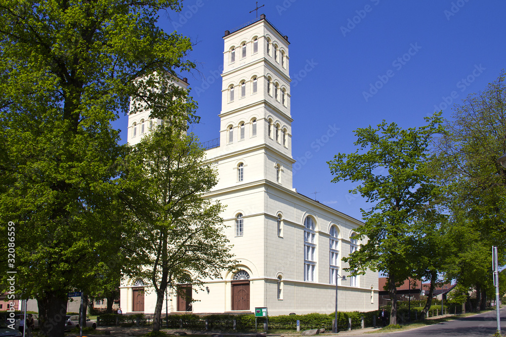 Obraz premium Schinkelkirche Straupitz