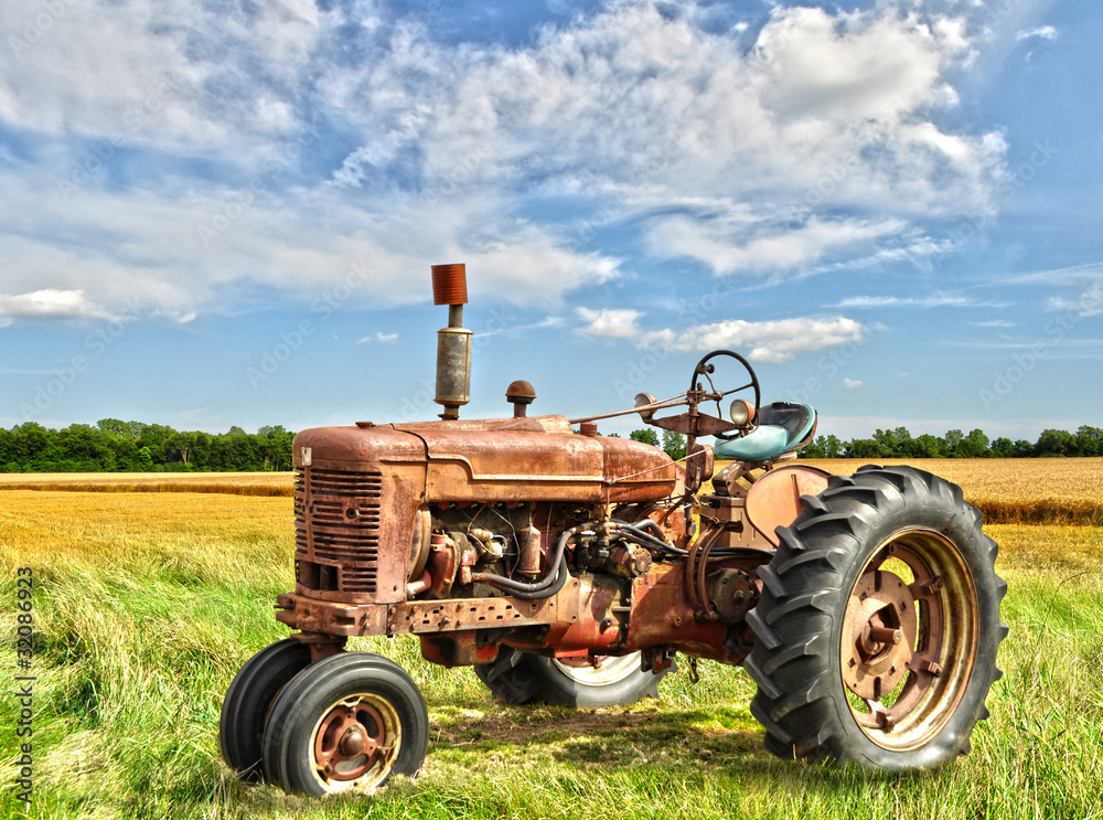vintage tractor