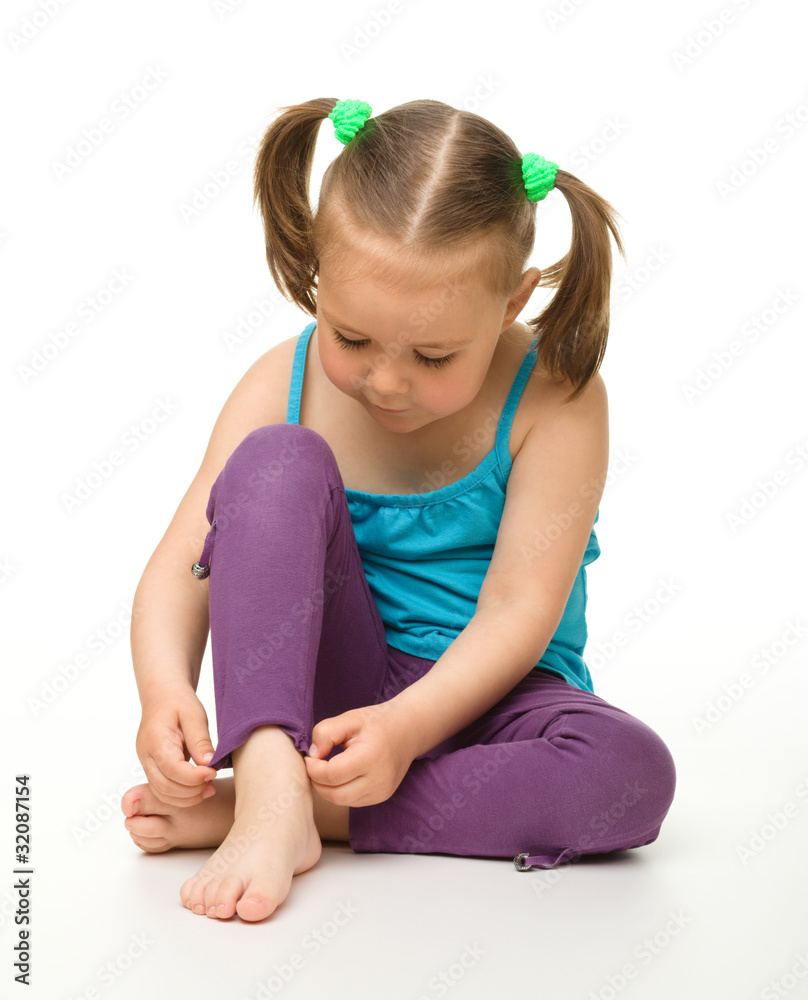 Portrait of a cute little girl