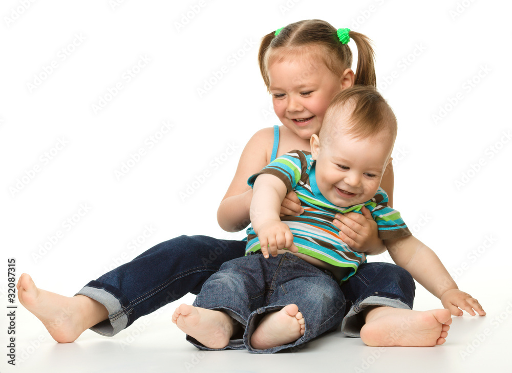 Two children is having fun Two children is having fun