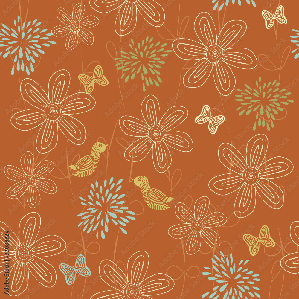 Floral seamless background