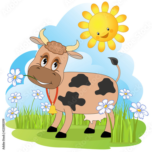 Cow on a meadow.