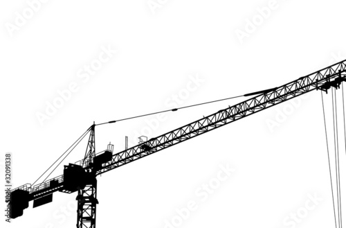 Silhouette of the crane