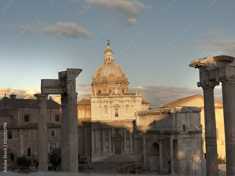 The Ancient Forum of Rome Italy