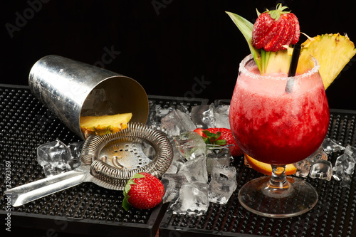 Strawberry Daiquiri cocktails #32093169