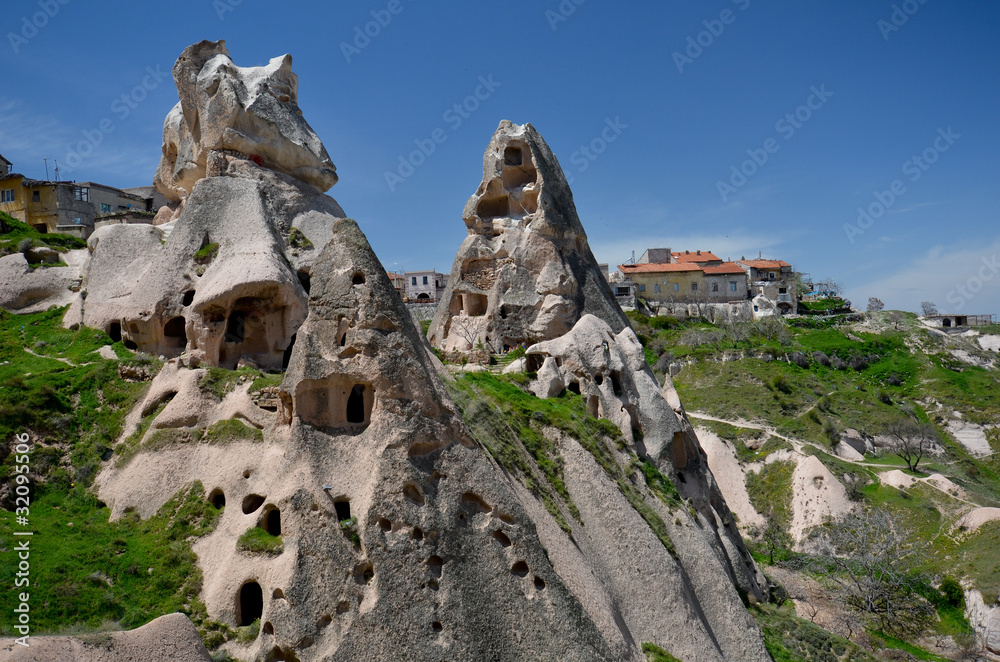 Un village troglodyte en Cappadoce