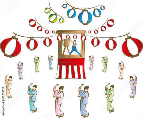 祭り　盆踊り