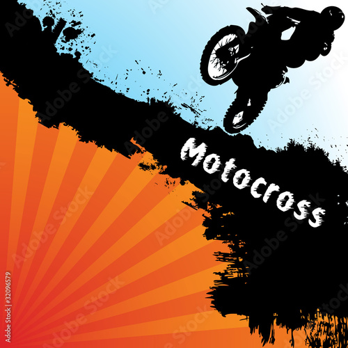 Vector motocross background #32096579