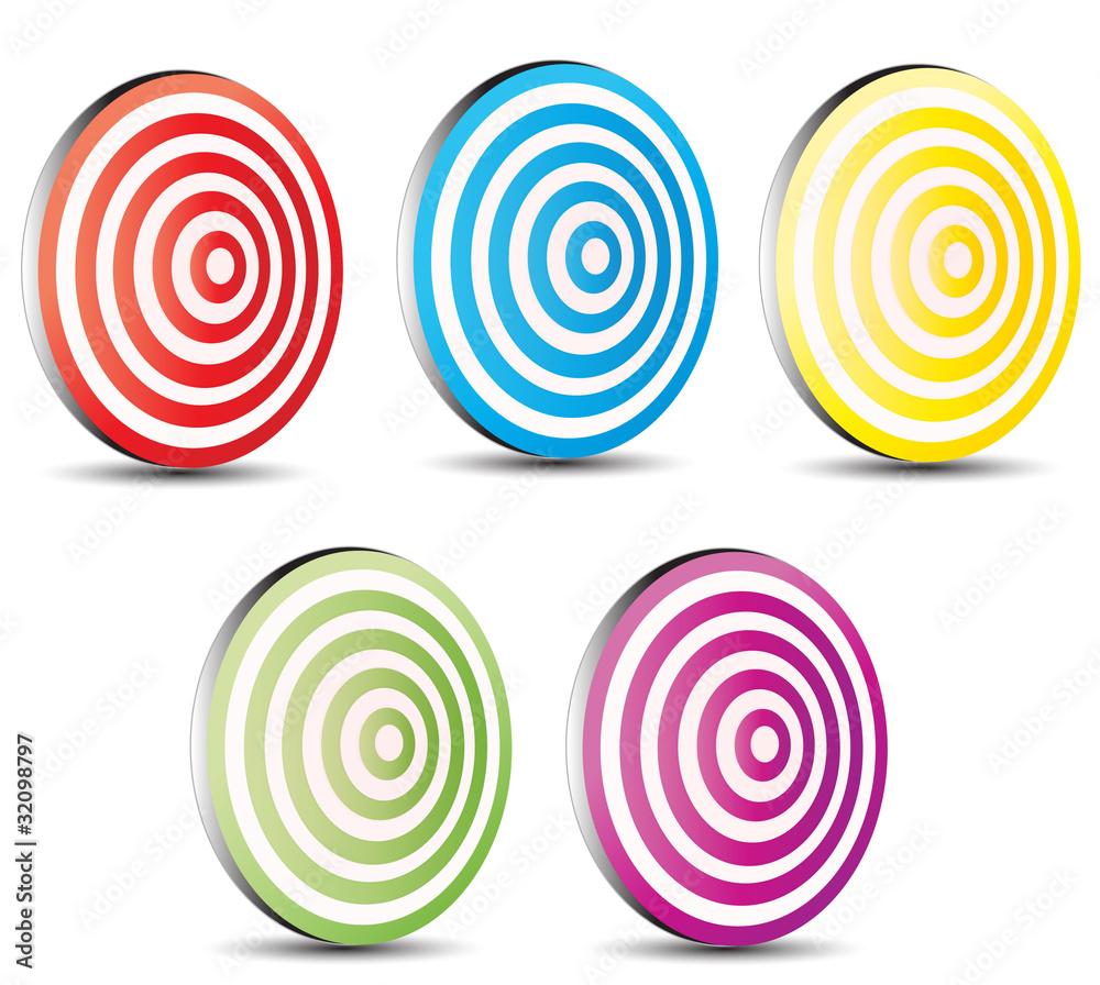 targets different colors targets different colors