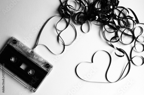 Black and White Love Tape Casette photo