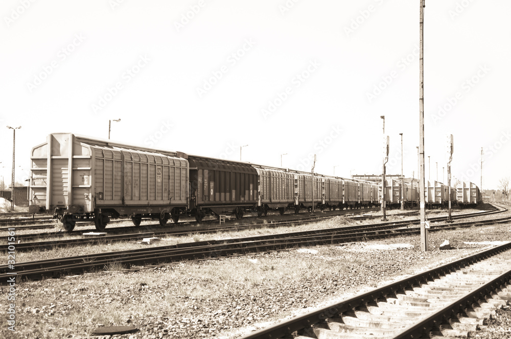 Obraz premium train on the siding