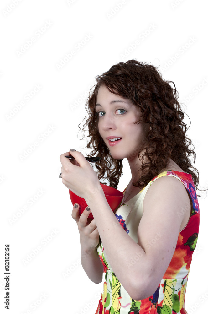 Obraz premium Woman Eating