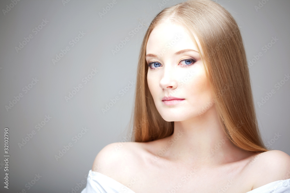 Girl with luxurious hair Girl with luxurious hair