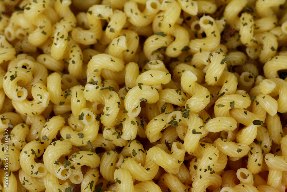 Curly Pasta Shapes with herbs Stock Photo Adobe Stock