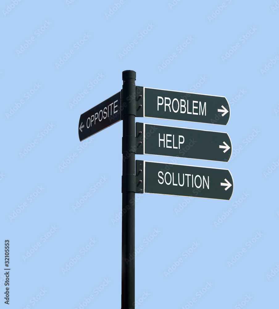 Fototapeta premium direction with problem