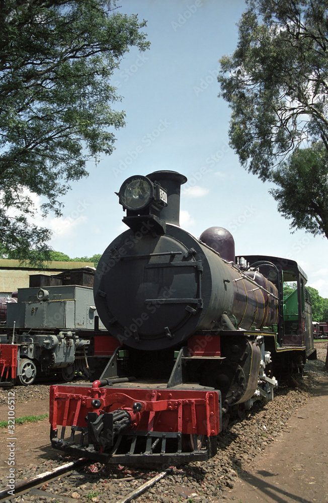 Fototapeta premium Engine in the Railway Museum, Kenya, Nairobi
