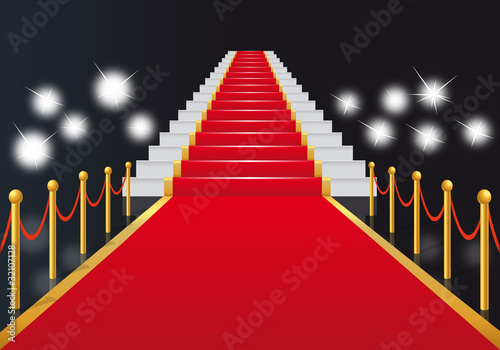 escalier - tapis rouge - cinéma - gloire - star - films - cérémonie - festival - marches,
