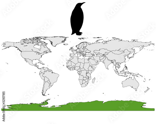 Kaiserpinguin Verbreitungskarte