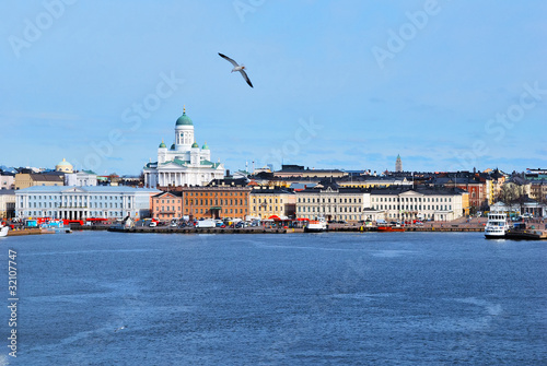 View of Helsinki from the sea