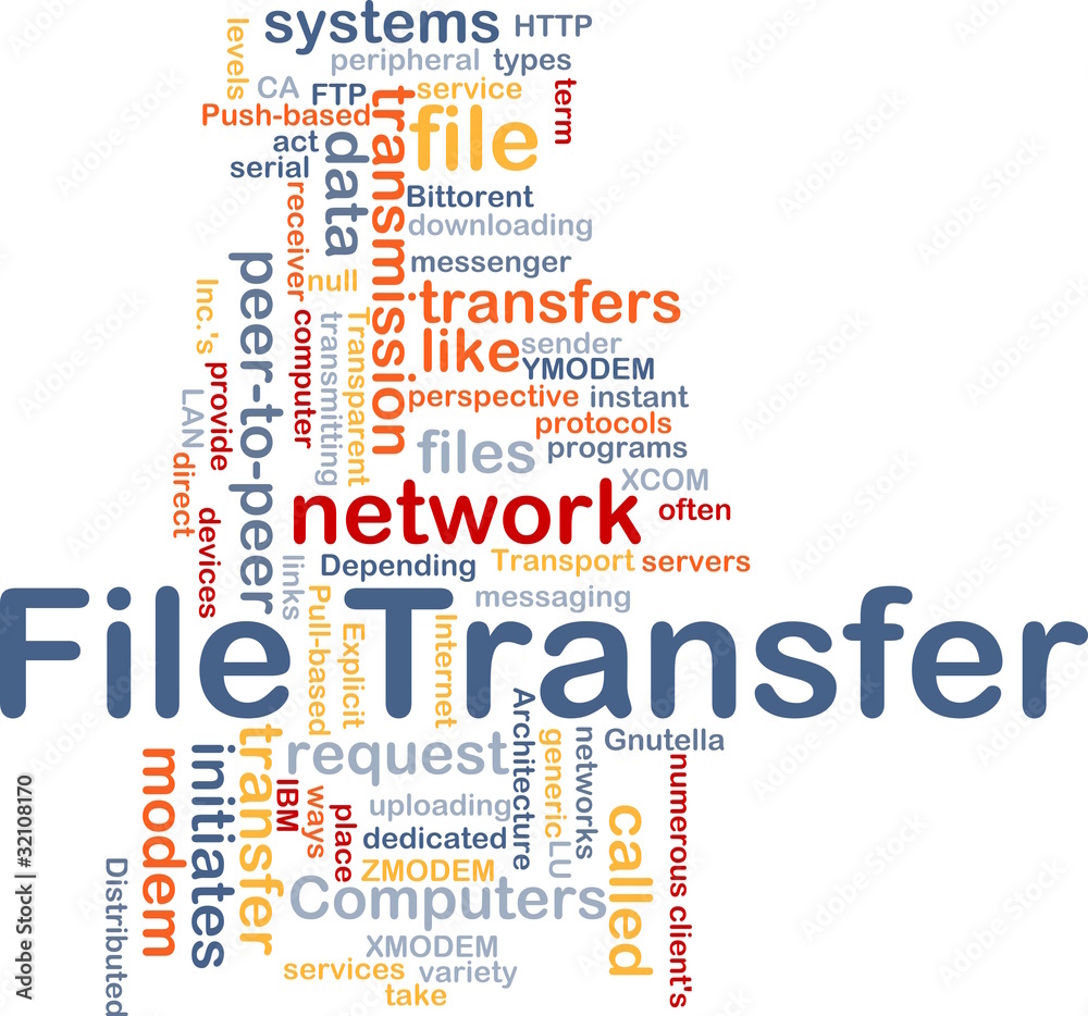 File transfer background concept